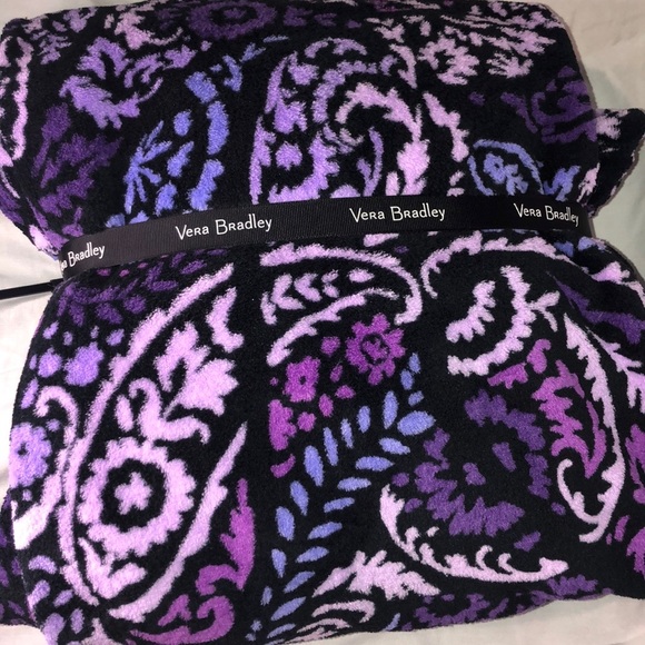 Vera Bradley Accessories Vera Bradley Purple Paisley Amethyst Throw